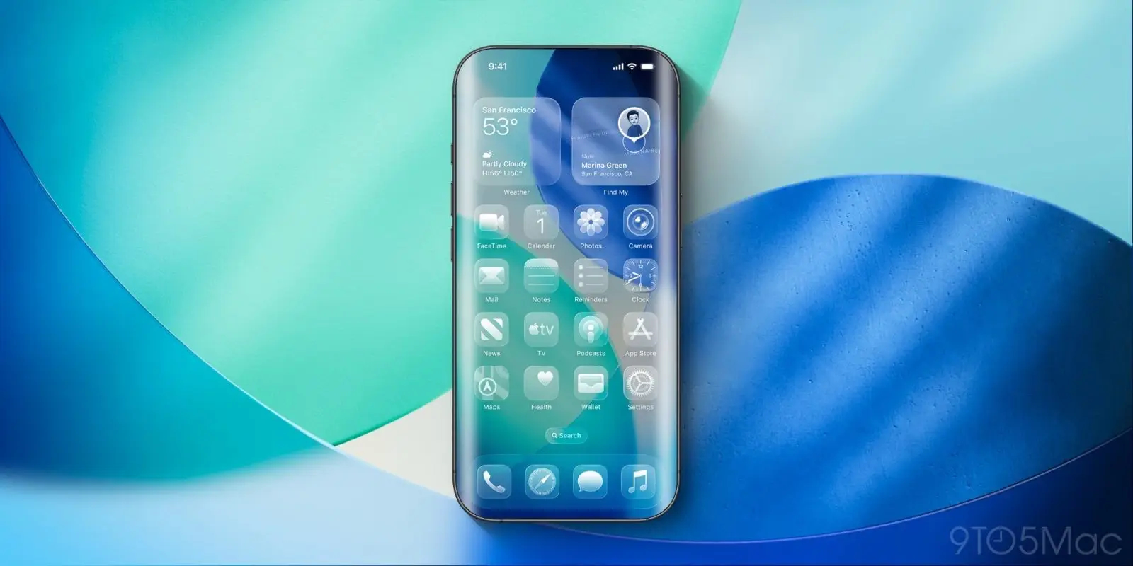 Mẫu iPhone bằng kính toàn phần, không phím bấm lộ diện- Ảnh 1. Mẫu iPhone bằng kính toàn phần, không phím bấm lộ diện- Ảnh 1.