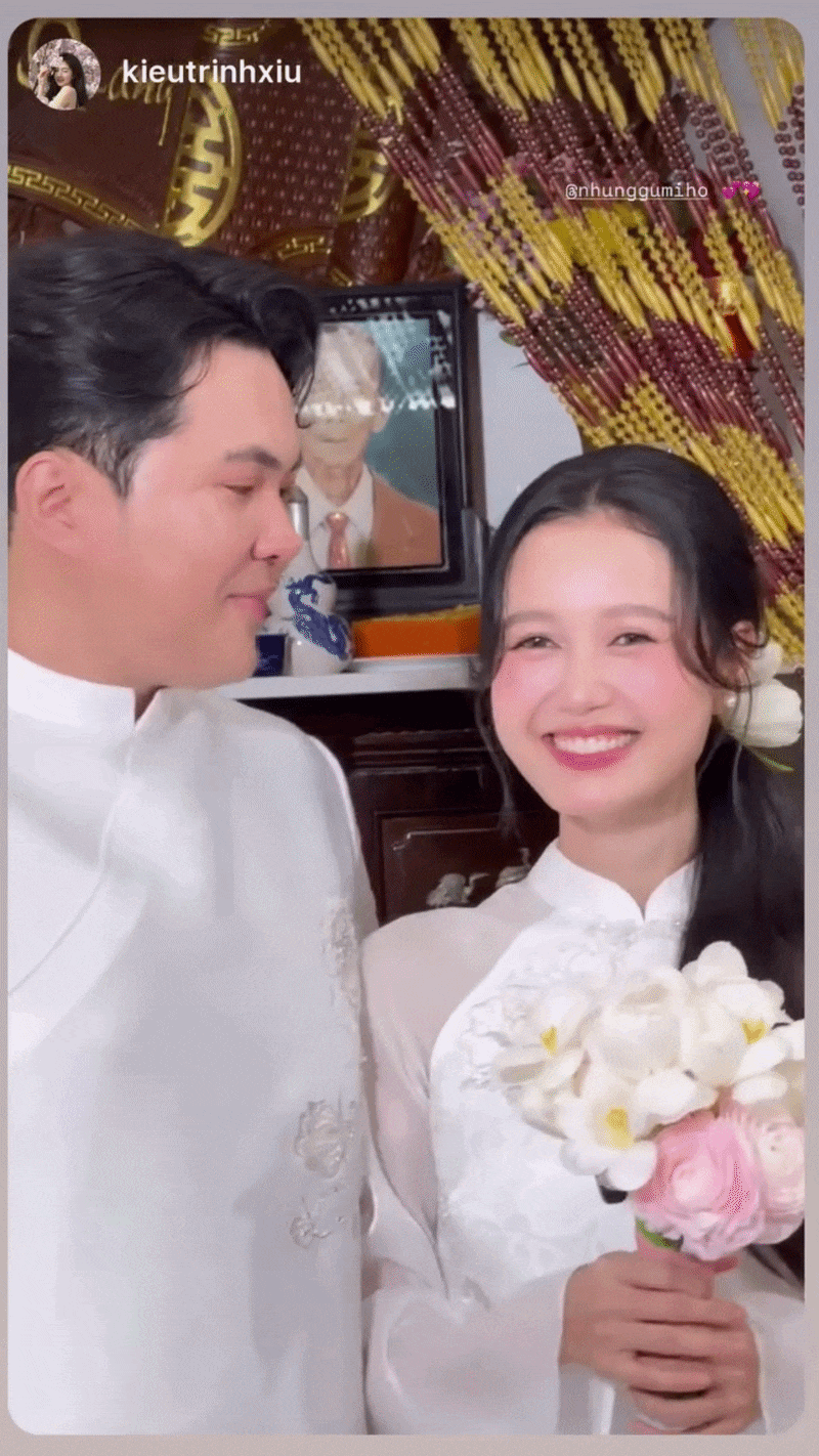 Đ&aacute;m hỏi của Nhung Gumiho - Andiez Nam Trương: Ch&uacute; rể rưng rưng x&uacute;c động, d&agrave;n ph&ugrave; d&acirc;u - ph&ugrave; rể qu&aacute; xịn!- Ảnh 1.