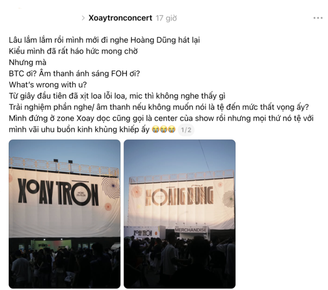 Kh&aacute;n giả than thở loạt trải nghiệm bất ổn trong concert Ho&agrave;ng Dũng, chỉ ra điểm g&acirc;y thất vọng nhất- Ảnh 4.