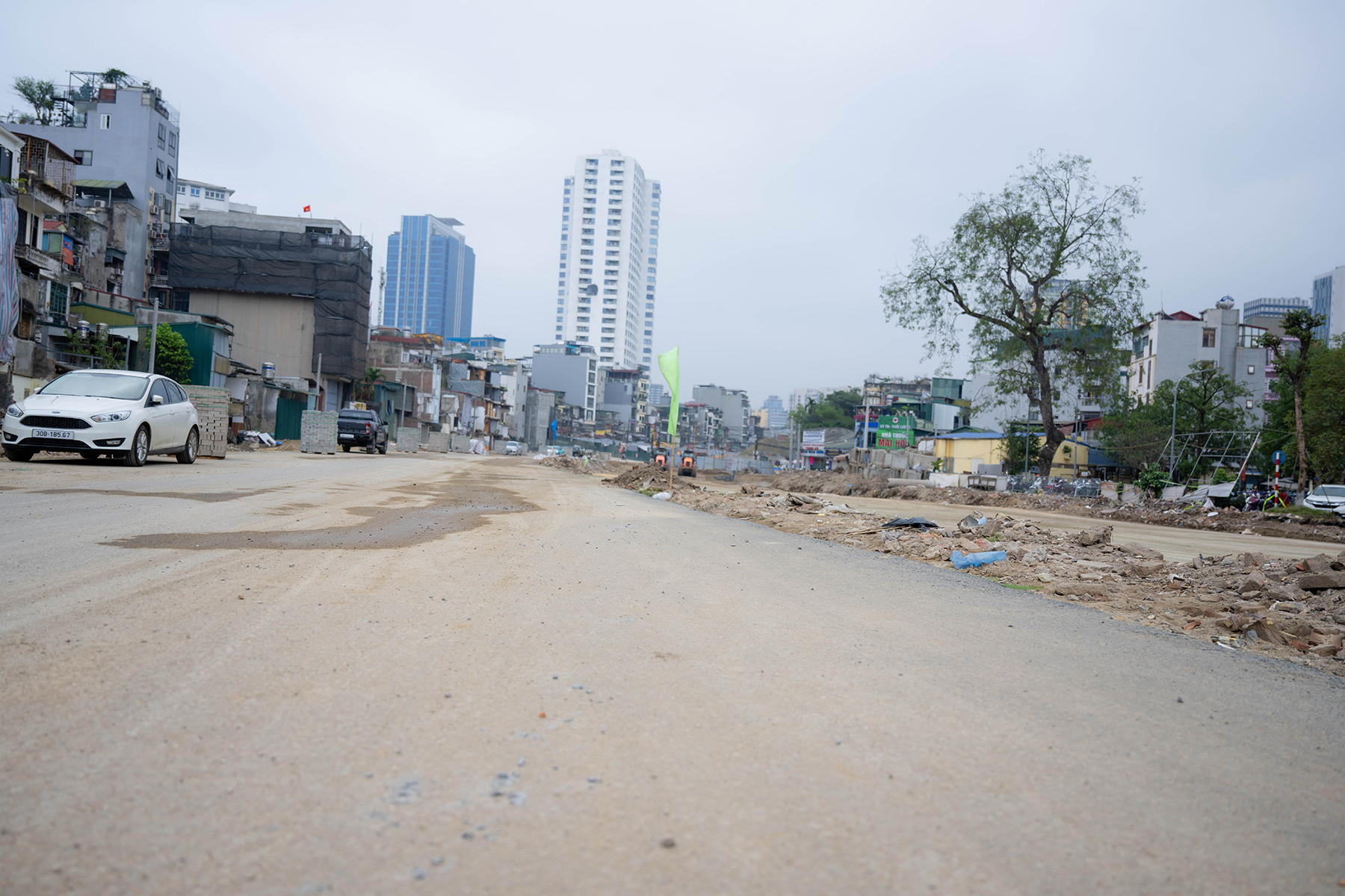 Nhìn từ trên cao, tuyến Vành đai 1 hơn 7.200 tỉ đồng giờ ra sao sau gần 3 tháng thi công?- Ảnh 6. Nhìn từ trên cao, tuyến Vành đai 1 hơn 7.200 tỉ đồng giờ ra sao sau gần 3 tháng thi công?- Ảnh 6.