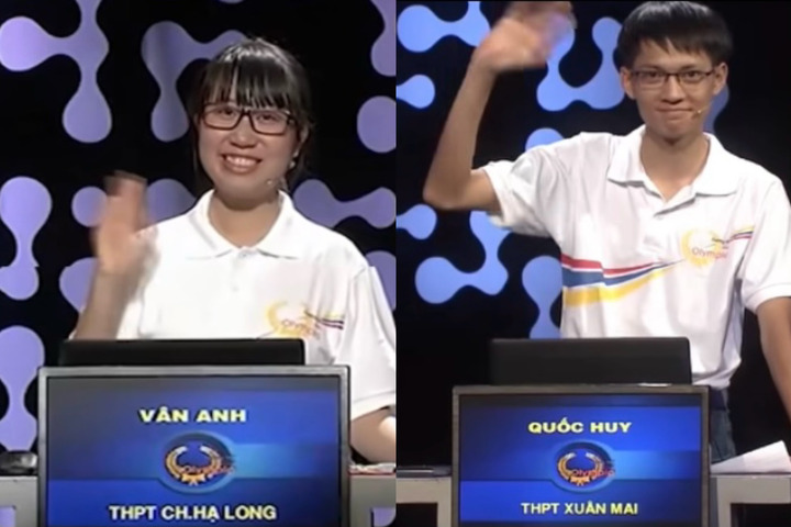 Tham gia Olympia c&ugrave;ng năm nhưng kh&ocirc;ng c&ugrave;ng trận, cặp đ&ocirc;i "đẹp đều" vẫn t&igrave;m được nhau v&agrave; n&ecirc;n duy&ecirc;n, c&ograve;n chụp ảnh cưới ngay tr&ecirc;n s&acirc;n khấu- Ảnh 1.