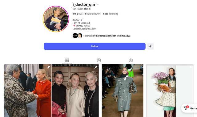 Từ b&aacute;c sĩ nghỉ hưu đến người mẫu cho s&agrave;n diễn cao cấp ở tuổi 71: Người phụ nữ từng chiếm spotlight show Miu Miu l&agrave; ai?- Ảnh 2.