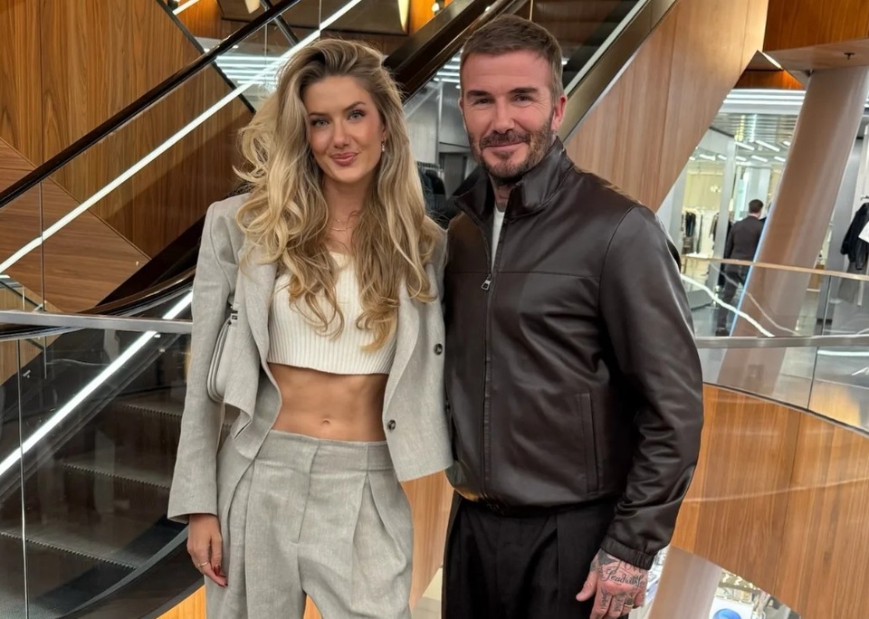 Bức ảnh g&acirc;y sốt của Beckham v&agrave; nữ thần điền kinh quyến rũ nhất thế giới- Ảnh 1.