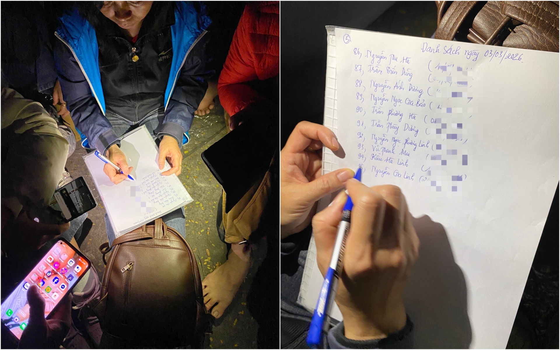 Nửa đ&ecirc;m, h&agrave;ng trăm phụ huynh H&agrave; Nội đội mưa xếp h&agrave;ng nộp hồ sơ v&agrave;o lớp 10 cho con- Ảnh 2.