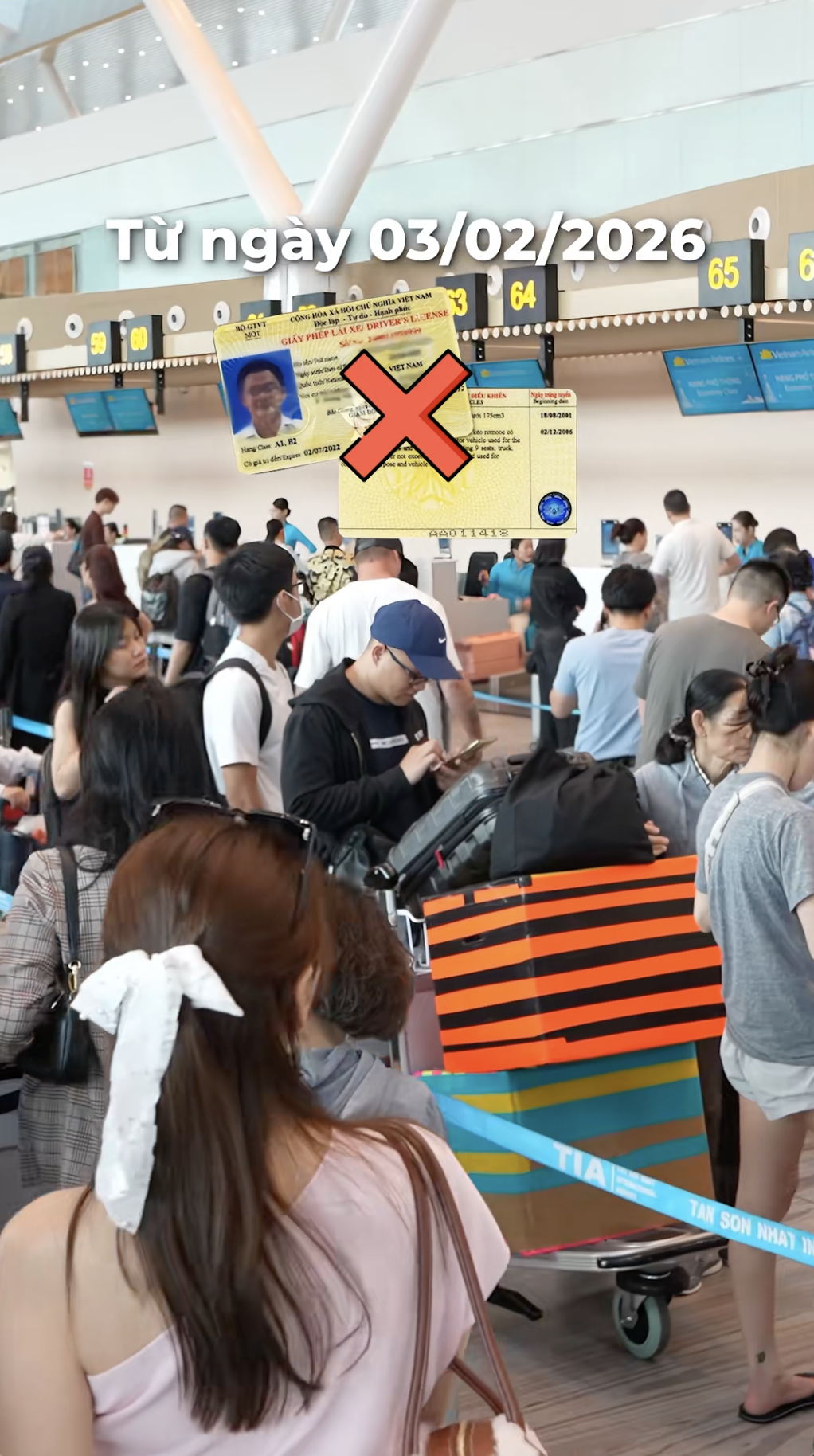 Từ nay, giấy ph&eacute;p l&aacute;i xe kh&ocirc;ng c&ograve;n được sử dụng để l&agrave;m thủ tục bay- Ảnh 1.