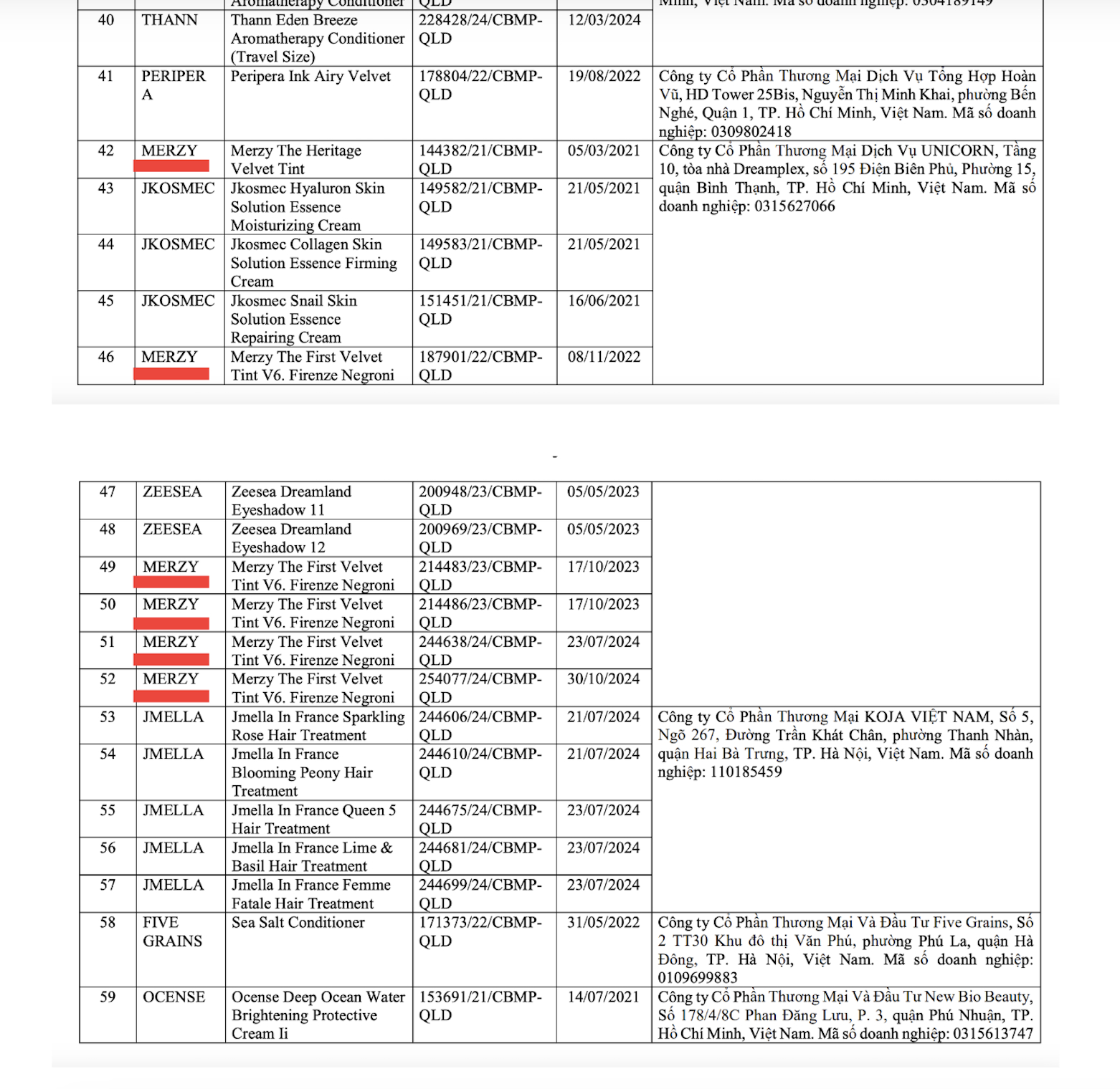 C&oacute; t&ecirc;n trong danh s&aacute;ch mỹ phẩm bị thu hồi, Merzy l&ecirc;n tiếng n&oacute;ng đ&iacute;nh ch&iacute;nh 1 th&ocirc;ng tin- Ảnh 7.
