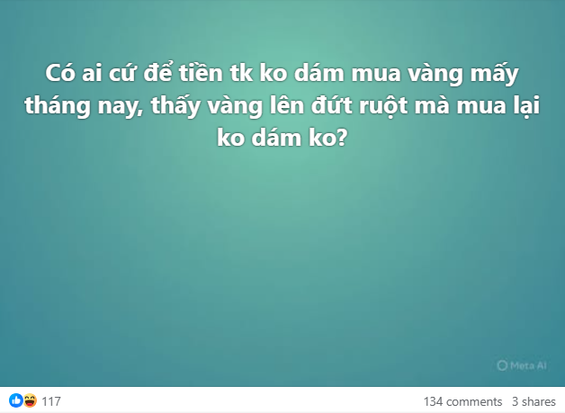 Sự day dứt của người mua v&agrave;ng- Ảnh 1.