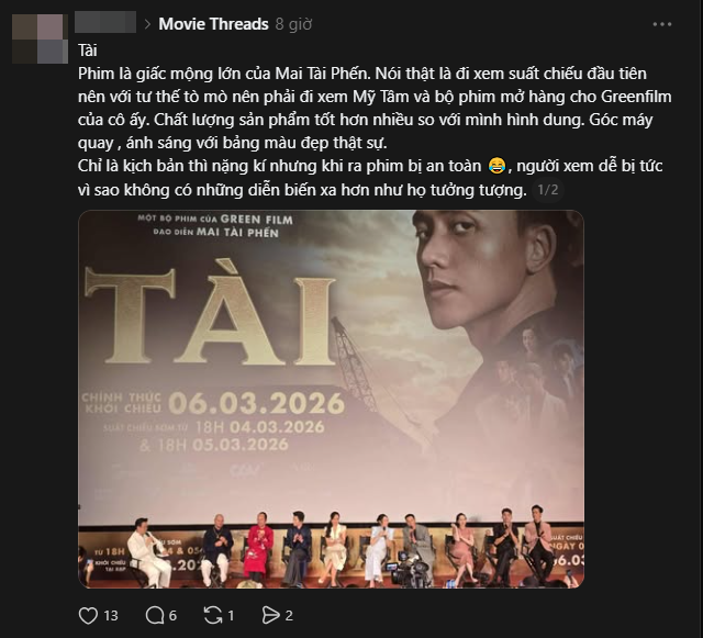 Review nóng phim Tài: Mỹ Tâm - Mai Tài Phến đỉnh nóc cả đôi, dân tình lại tiếc đứt ruột 1 điều- Ảnh 13. Review nóng phim Tài: Mỹ Tâm - Mai Tài Phến đỉnh nóc cả đôi, dân tình lại tiếc đứt ruột 1 điều- Ảnh 13.