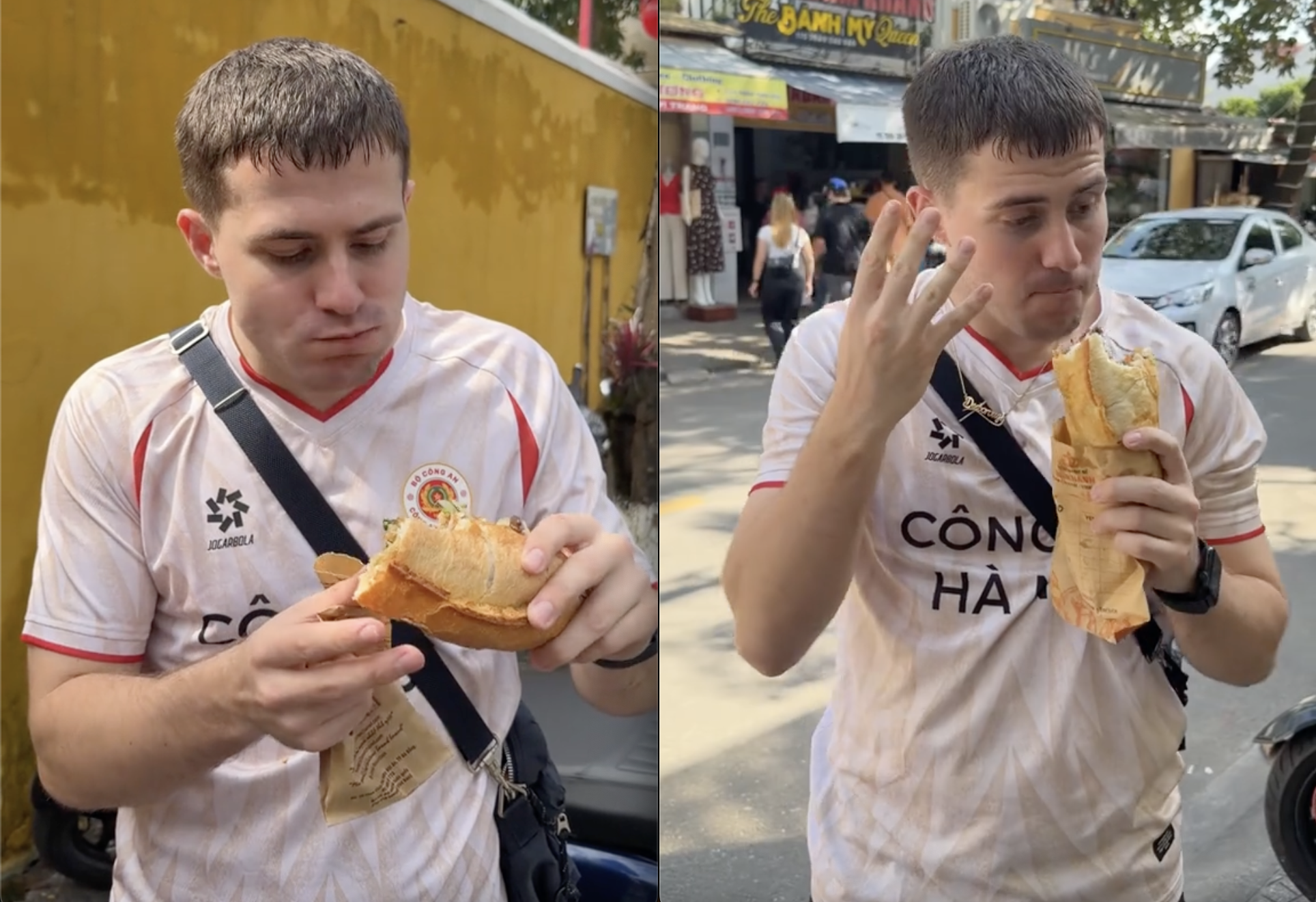 Kh&ocirc;ng ngờ tới điều m&agrave; kh&aacute;ch T&acirc;y n&agrave;y l&agrave;m với b&aacute;nh m&igrave; Việt- Ảnh 1.