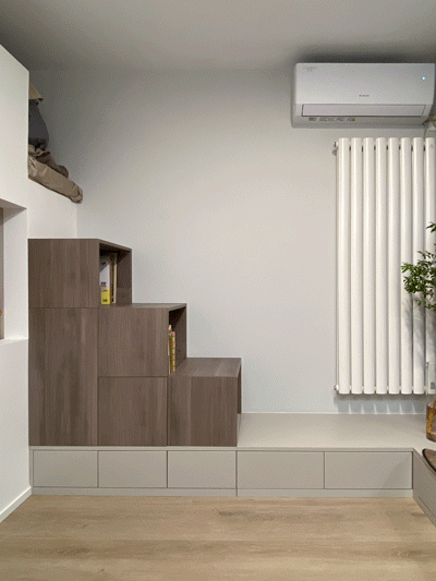 Căn hộ 54m&sup2; cho 3 thế hệ sống chung: Từ 2 ph&ograve;ng ngủ cải tạo th&agrave;nh 4 ph&ograve;ng ri&ecirc;ng, kh&ocirc;ng gian nhỏ nhưng ai cũng thoải m&aacute;i- Ảnh 17.