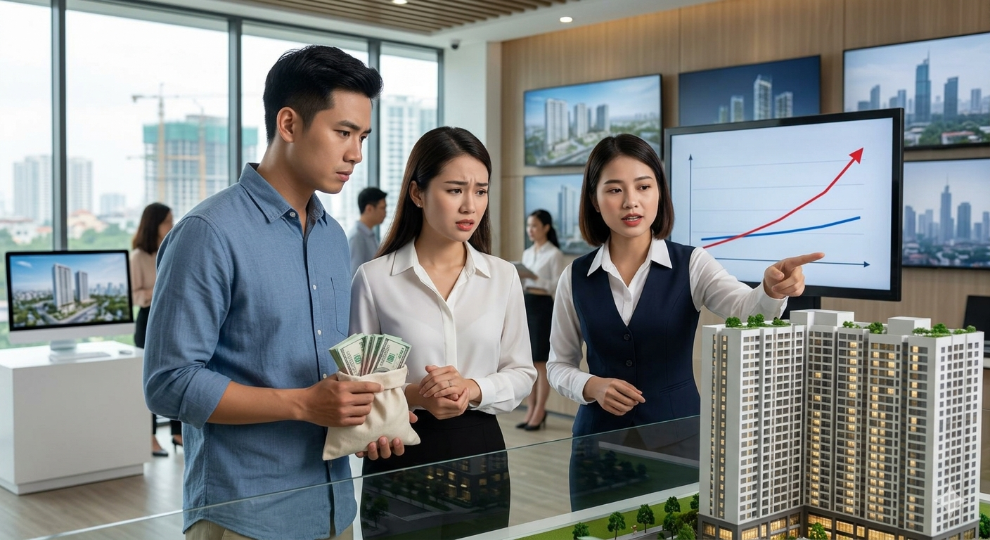 Vợ chồng trẻ cầm 5 tỷ đồng đi mua nh&agrave; vẫn bị 'ch&ecirc;', chuy&ecirc;n gia cảnh b&aacute;o rủi ro lớn nếu chỉ chăm chăm tiết kiệm- Ảnh 1.