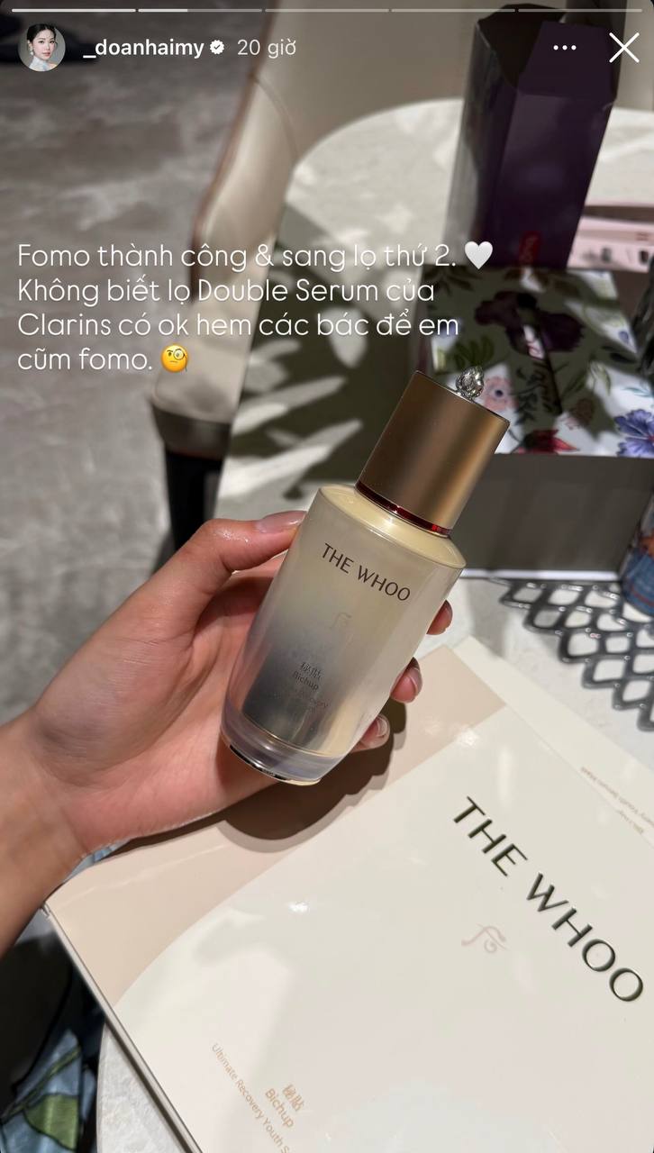 Tiểu thư Do&atilde;n Hải My chống gi&agrave; bằng chai serum gần 3 triệu, ưng qu&aacute; mua lu&ocirc;n lại lần 2- Ảnh 3.
