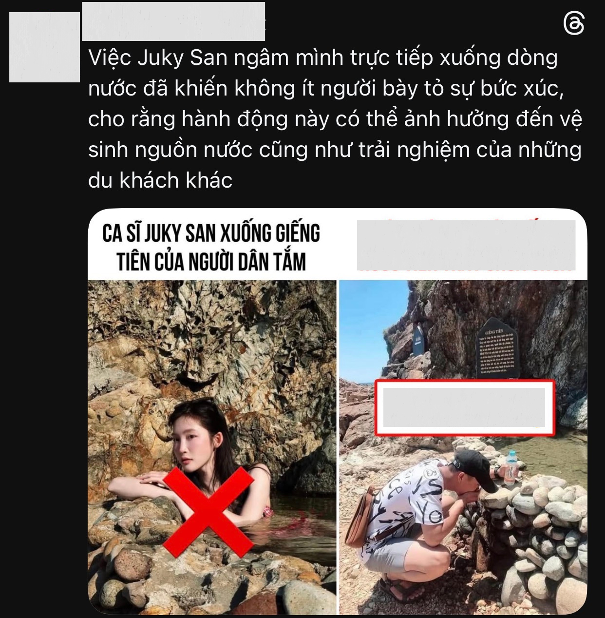 G&acirc;y phẫn nộ v&igrave; mặc bikini tắm Giếng Ti&ecirc;n, Juky San l&ecirc;n tiếng- Ảnh 4.