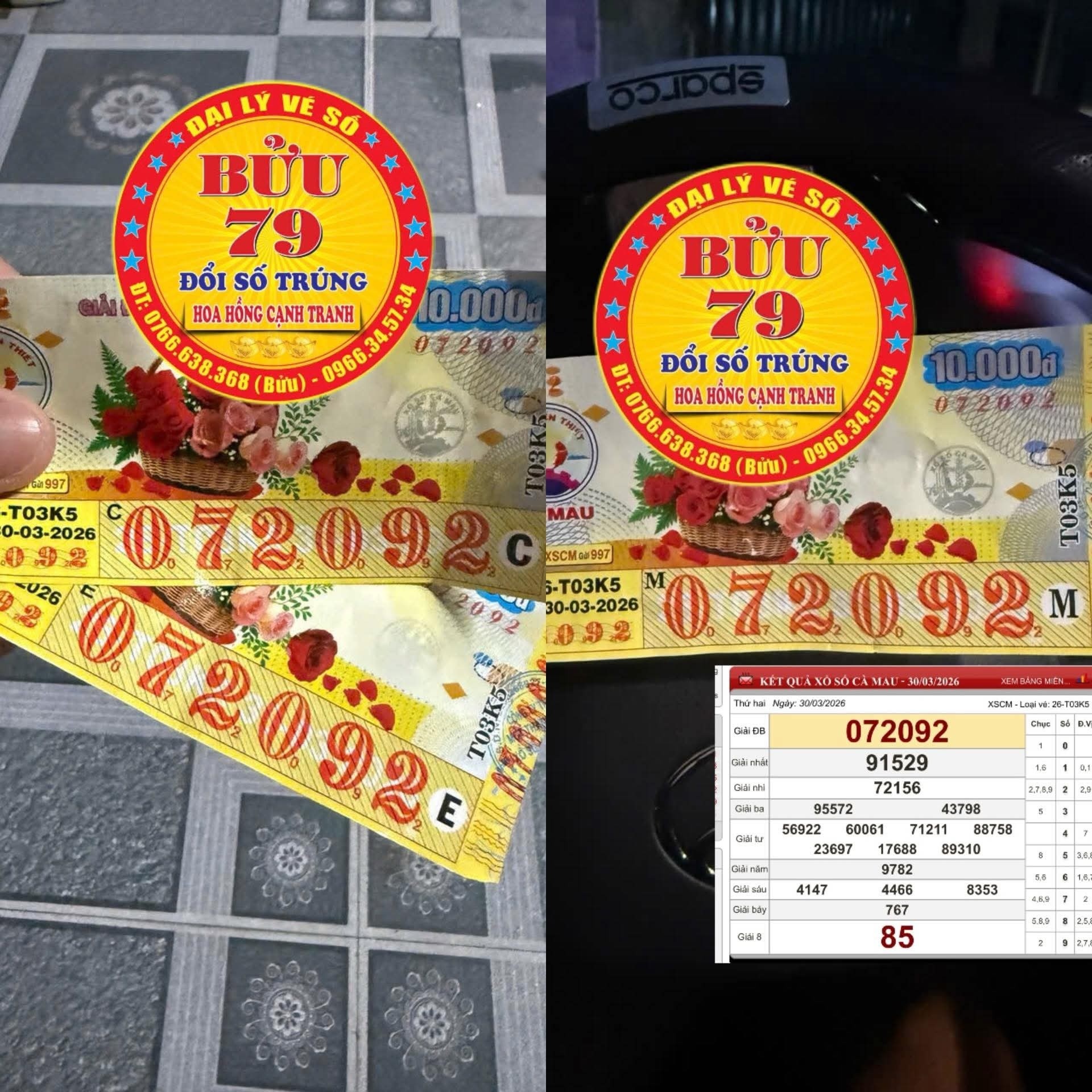 Sáng 31-3, lộ diện nhiều người trúng thưởng xổ số miền Nam- Ảnh 2. Sáng 31-3, lộ diện nhiều người trúng thưởng xổ số miền Nam- Ảnh 2.