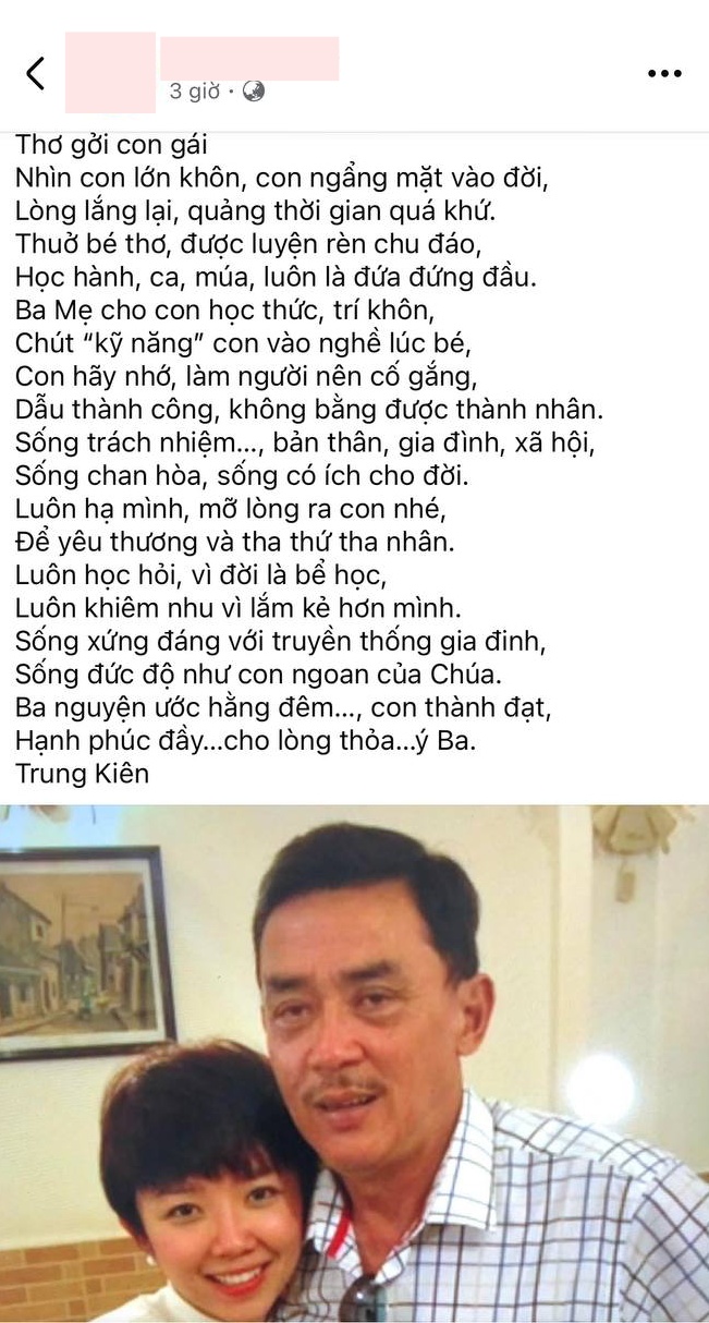 Bố của T&oacute;c Ti&ecirc;n c&oacute; chia sẻ đầu ti&ecirc;n sau khi con g&aacute;i ly h&ocirc;n Touliver- Ảnh 1.