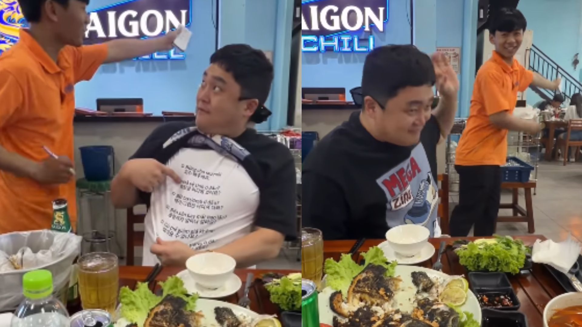 Kh&ocirc;ng n&oacute;i tiếng Việt hay Google dịch, kh&aacute;ch H&agrave;n l&agrave;m 1 h&agrave;nh động lạ khiến nh&acirc;n vi&ecirc;n lập tức hiểu &yacute;: 90.000 người xem xong phải &ldquo;h&aacute; hốc&rdquo;- Ảnh 2.