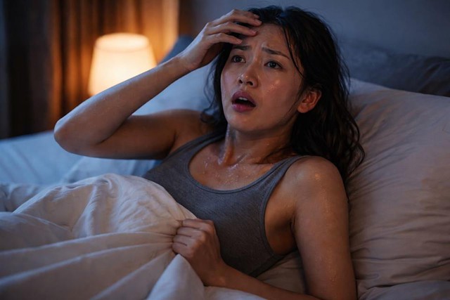 Thức giấc giữa đ&ecirc;m v&agrave; đổ mồ h&ocirc;i lạnh l&agrave; c&aacute;ch cơ thể đang tự bảo vệ, nếu k&egrave;m theo 3 triệu chứng th&igrave; đến gặp b&aacute;c sĩ ngay- Ảnh 1.