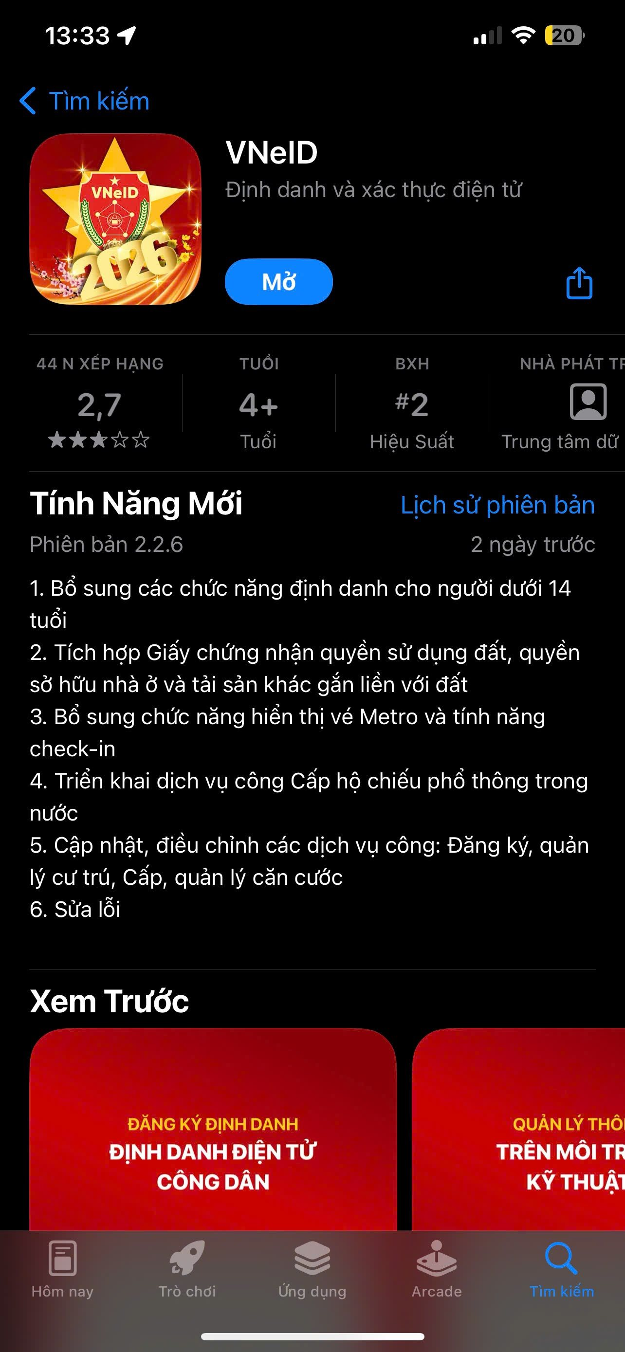 Ứng dụng VNeID vừa c&oacute; 5 cập nhật, bổ sung mới, người d&ugrave;ng cần biết để tr&aacute;nh lỡ quyền lợi- Ảnh 1.