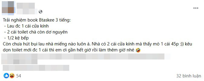 L&ecirc;n bTaskee book dọn nh&agrave; nhưng l&agrave;m ẩu, đến 3 tiếng toilet dơ y nguy&ecirc;n, thậm ch&iacute; chẳng ai nhận việc: Đại diện thương hiệu n&oacute;i g&igrave;?- Ảnh 3.