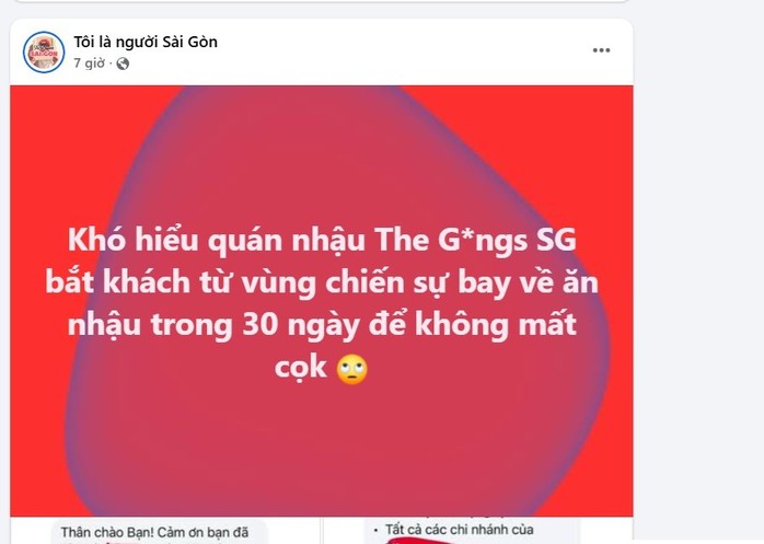 Khách Dubai hủy cọc quán nhậu TPHCM vì chiến sự: Phản hồi gây tranh cãi - Ảnh 3. Khách Dubai hủy cọc quán nhậu TPHCM vì chiến sự: Phản hồi gây tranh cãi - Ảnh 3.