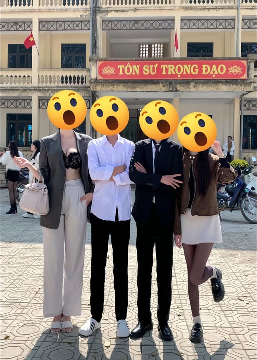 Ăn mặc phản cảm ở trường học, c&ocirc; g&aacute;i khiến cộng đồng mạng kh&ocirc;ng khỏi bức x&uacute;c- Ảnh 1.