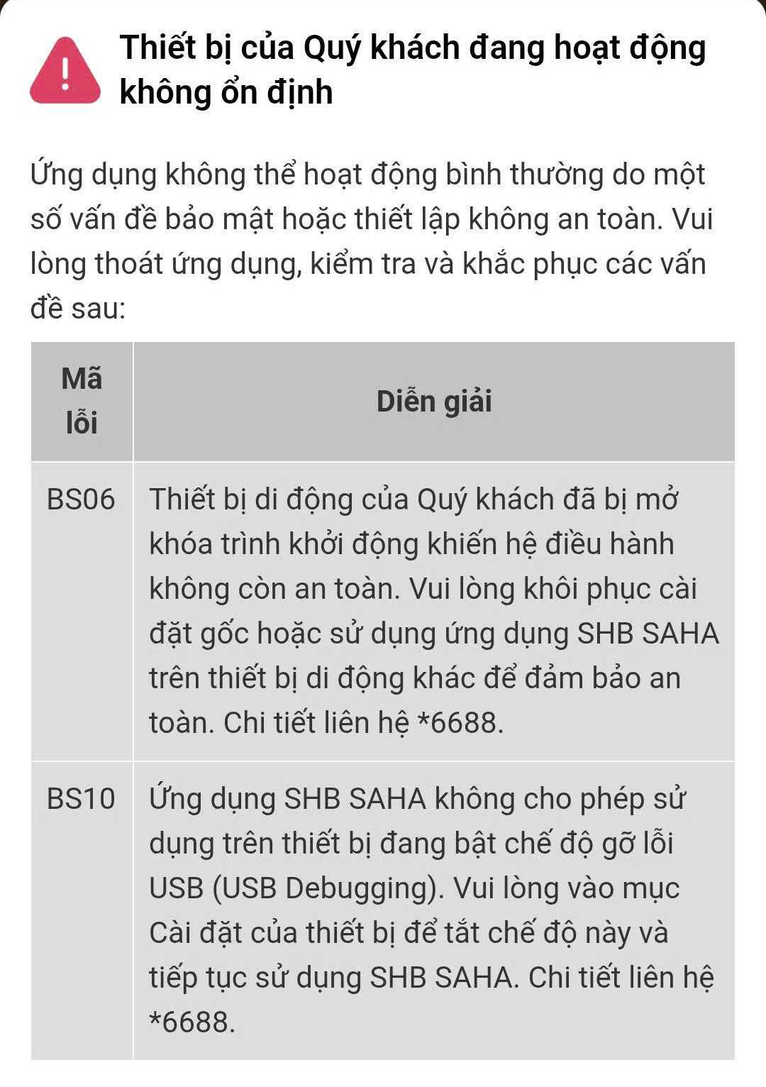 Nhiều người t&aacute; h&oacute;a v&igrave; bất ngờ bị kh&oacute;a ứng dụng ng&acirc;n h&agrave;ng- Ảnh 2.