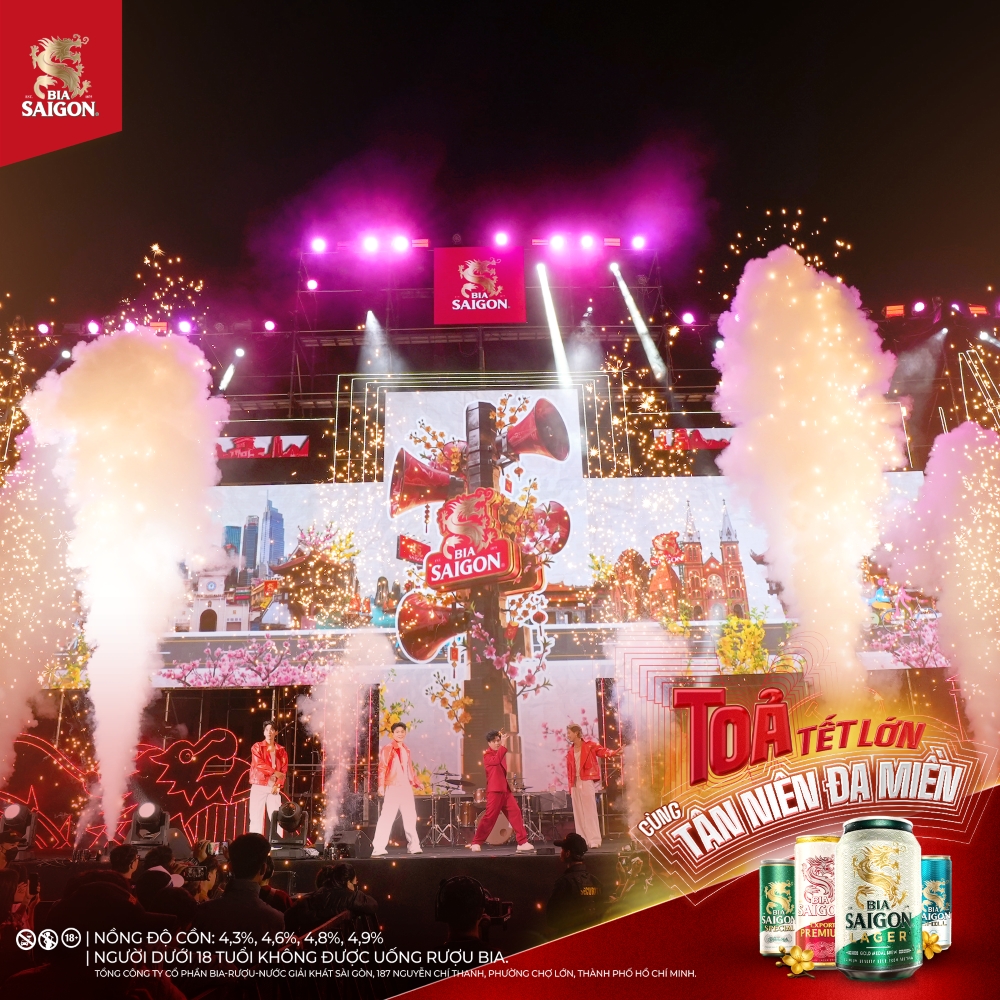 Hồ Quang Hiếu v&agrave; Chillies mang đến kh&ocirc;ng khi T&acirc;n ni&ecirc;n hứng khởi tại tiệc T&acirc;n ni&ecirc;n đa miền si&ecirc;u khủng của Bia Saigon- Ảnh 1.