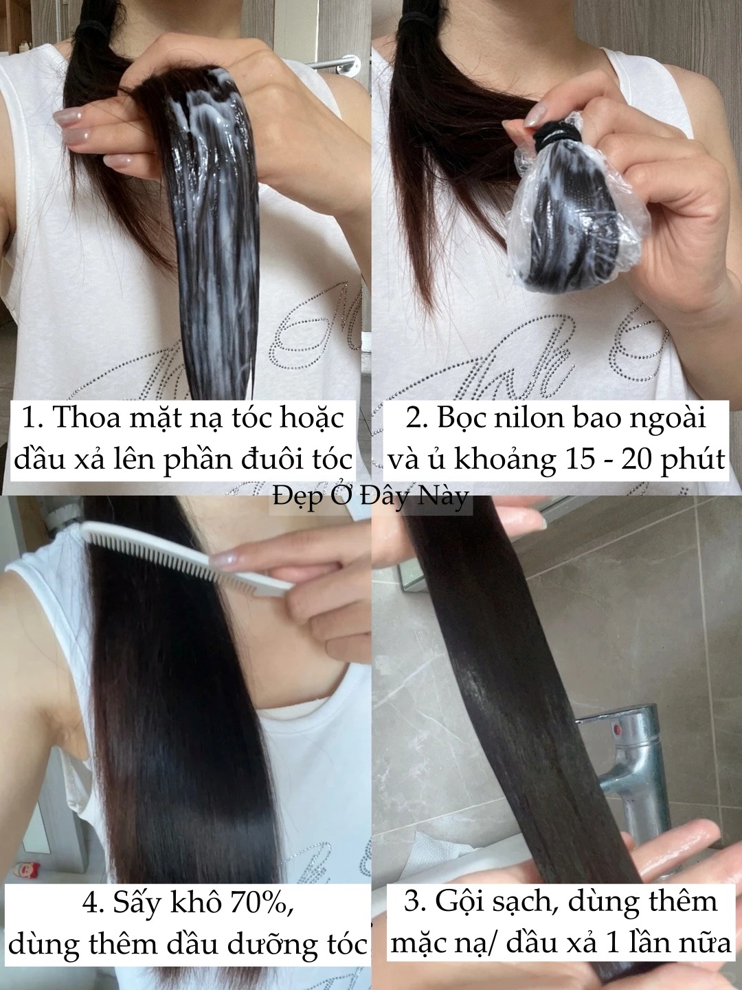 C&aacute;ch dưỡng t&oacute;c "kẹp b&aacute;nh mỳ" gi&uacute;p t&oacute;c mềm mượt tức th&igrave; m&agrave; hội chị em đang thi nhau &aacute;p dụng- Ảnh 2.