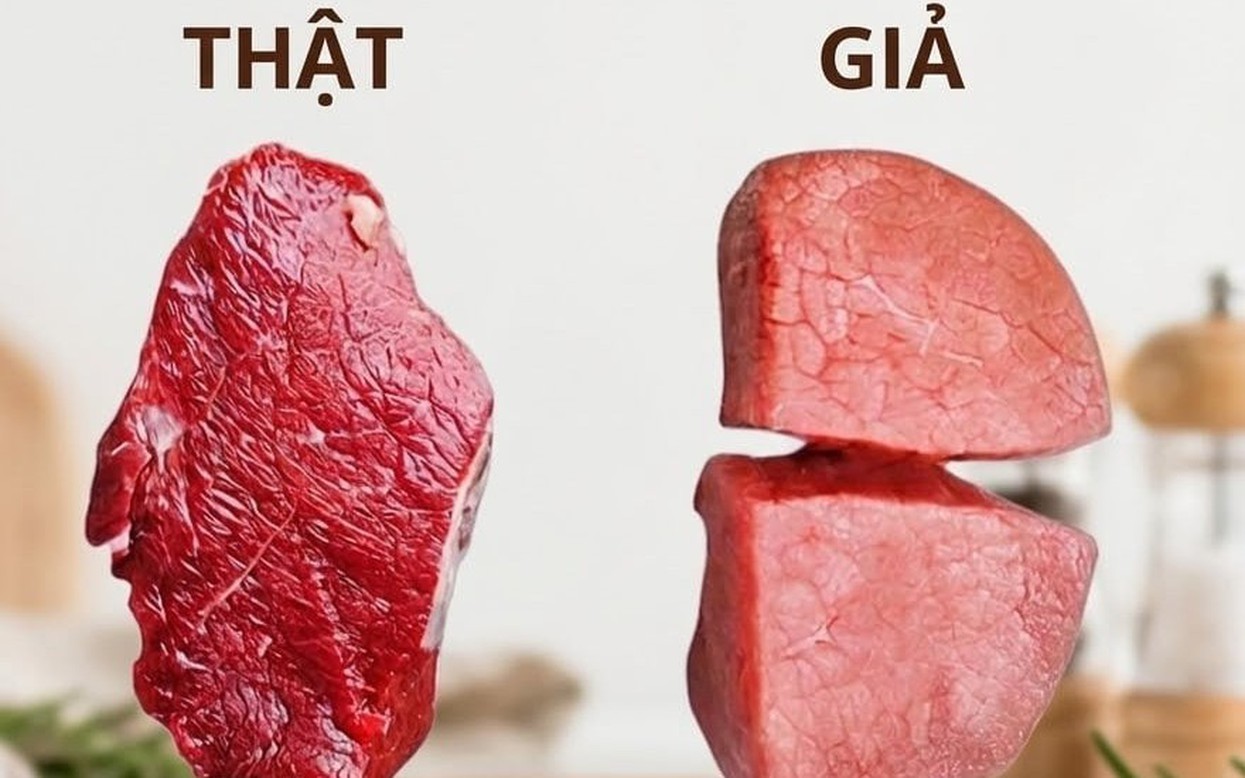 Khi mua thịt, h&atilde;y l&agrave;m theo hướng dẫn trong h&igrave;nh để tr&aacute;nh mắc sai lầm chọn phải h&agrave;ng giả, &ocirc;i thiu- Ảnh 1.