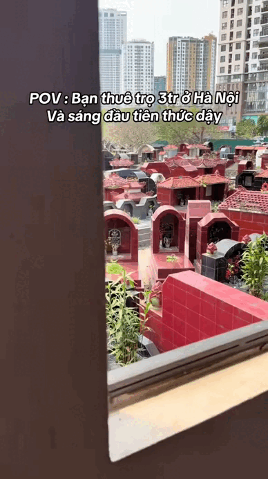 Thanh ni&ecirc;n thu&ecirc; ph&ograve;ng trọ 3 triệu nằm ngay cạnh nghĩa trang ph&aacute;t biểu: "Mỗi s&aacute;ng thức dậy, thứ m&igrave;nh nh&igrave;n thấy l&agrave;..."- Ảnh 1.