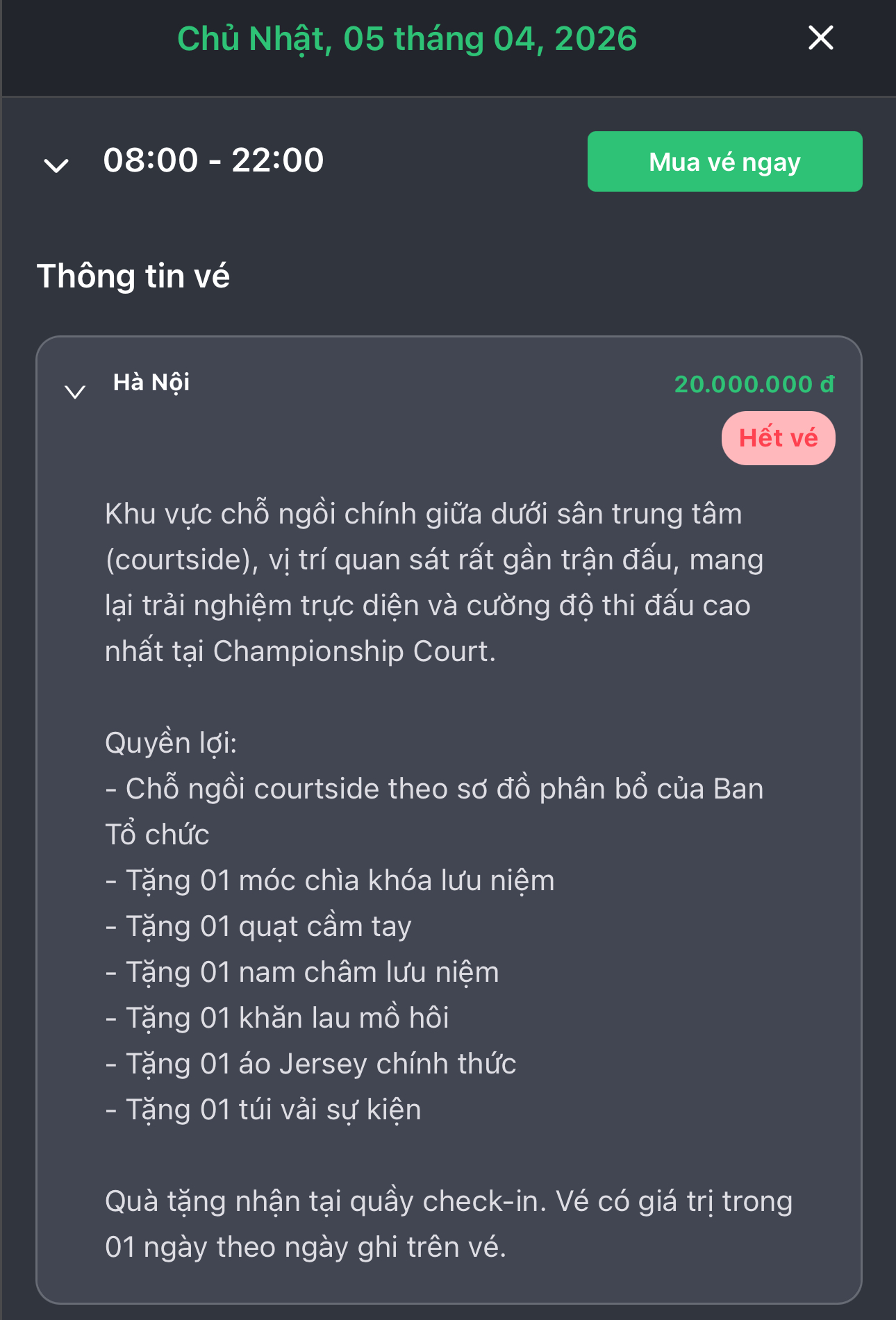 V&eacute; 20 triệu của PPA Asia 1000 MB Hanoi Cup &ldquo;sold out&rdquo; sau 1h mở b&aacute;n!- Ảnh 1.