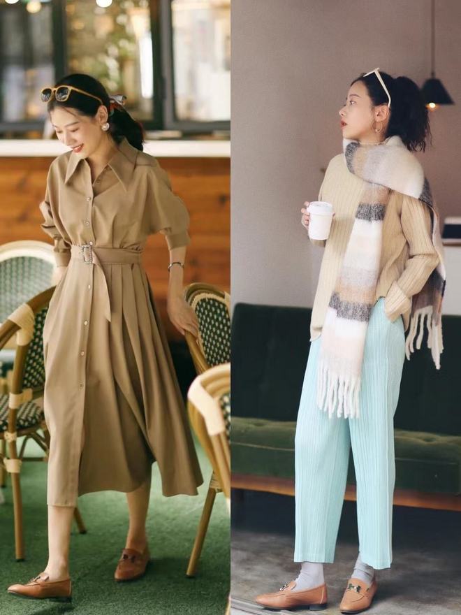 Gi&agrave;y trắng "thất sủng" rồi! M&ugrave;a xu&acirc;n năm nay chị em cứ sắm "gi&agrave;y n&acirc;u" đảm bảo mặc g&igrave; cũng sang, hack d&aacute;ng cực đỉnh- Ảnh 2.