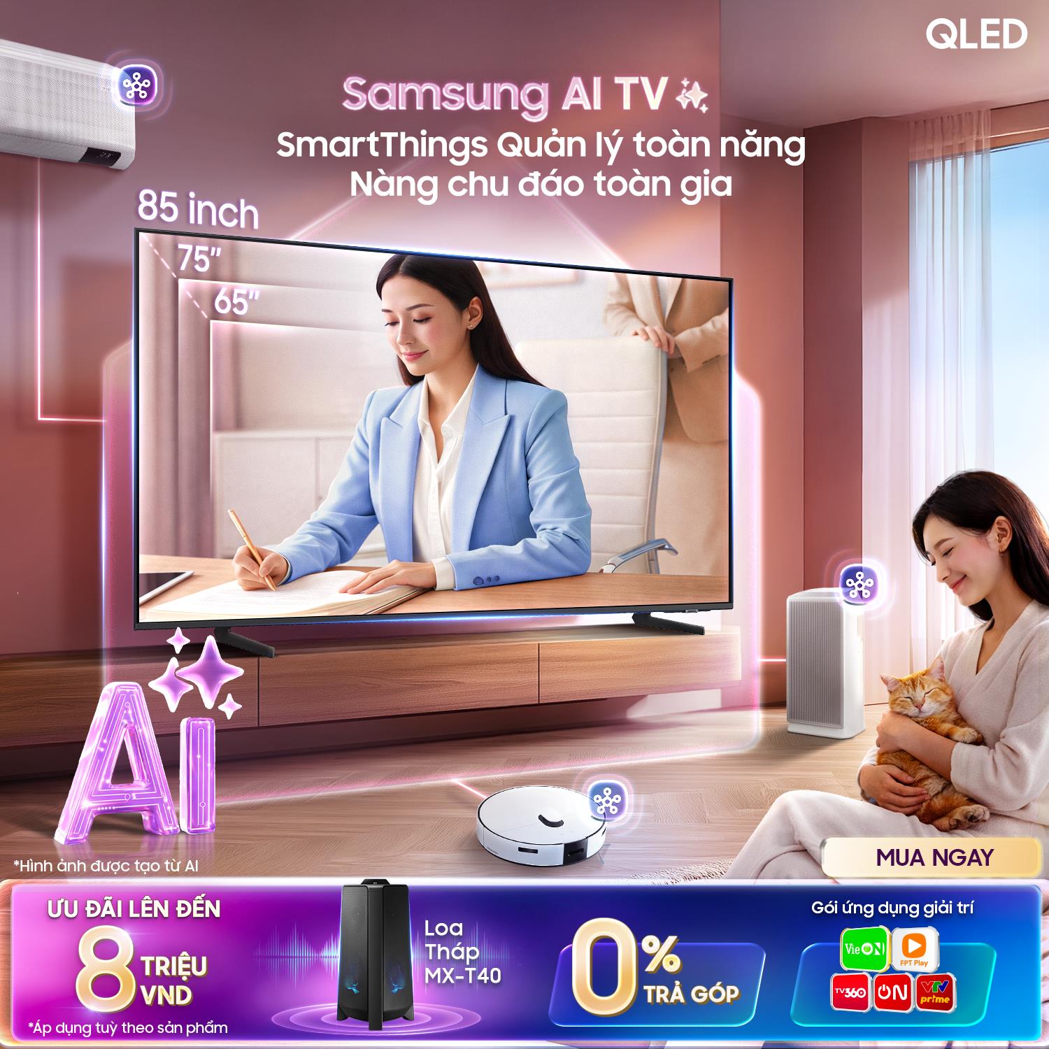 Mừng 8/3, Samsung AI TV c&ugrave;ng phụ nữ thăng hạng to&agrave;n diện cuộc sống- Ảnh 5.