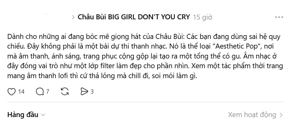 Từ chuyện cả c&otilde;i mạng "hỗn chiến" v&igrave; MV debut của Ch&acirc;u B&ugrave;i- Ảnh 14.