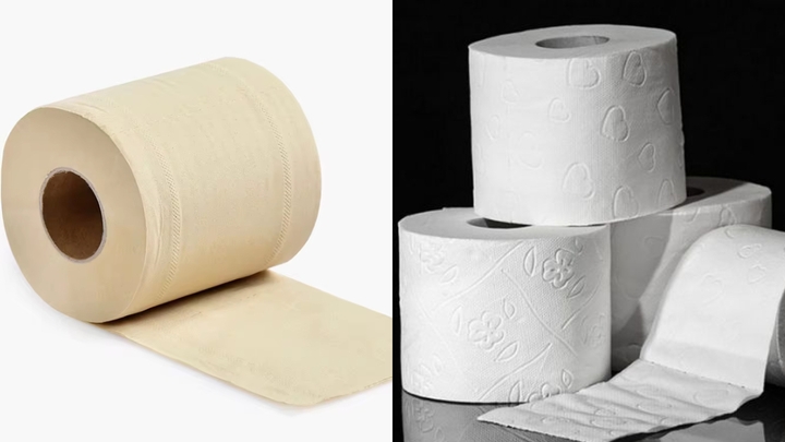 Giấy vệ sinh m&agrave;u v&agrave;ng v&agrave; m&agrave;u trắng loại n&agrave;o tốt hơn?- Ảnh 1.