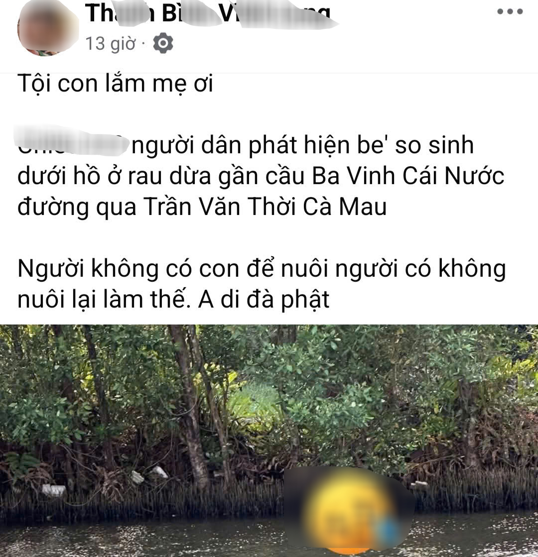 Ph&aacute;t hiện thi thể trẻ sơ sinh tr&ocirc;i tr&ecirc;n s&ocirc;ng ở C&agrave; Mau- Ảnh 1.
