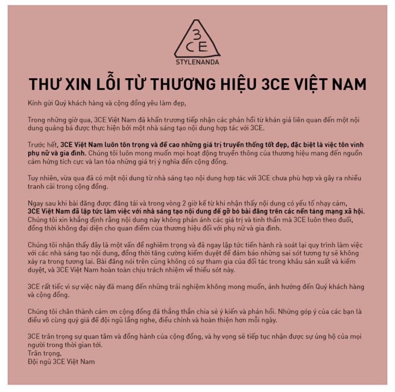Chiến dịch mừng 8/3 g&acirc;y tranh c&atilde;i v&igrave; x&uacute;c phạm phụ nữ: 3CE l&ecirc;n tiếng xin lỗi, local brand Việt bị k&ecirc;u gọi tẩy chay- Ảnh 6.