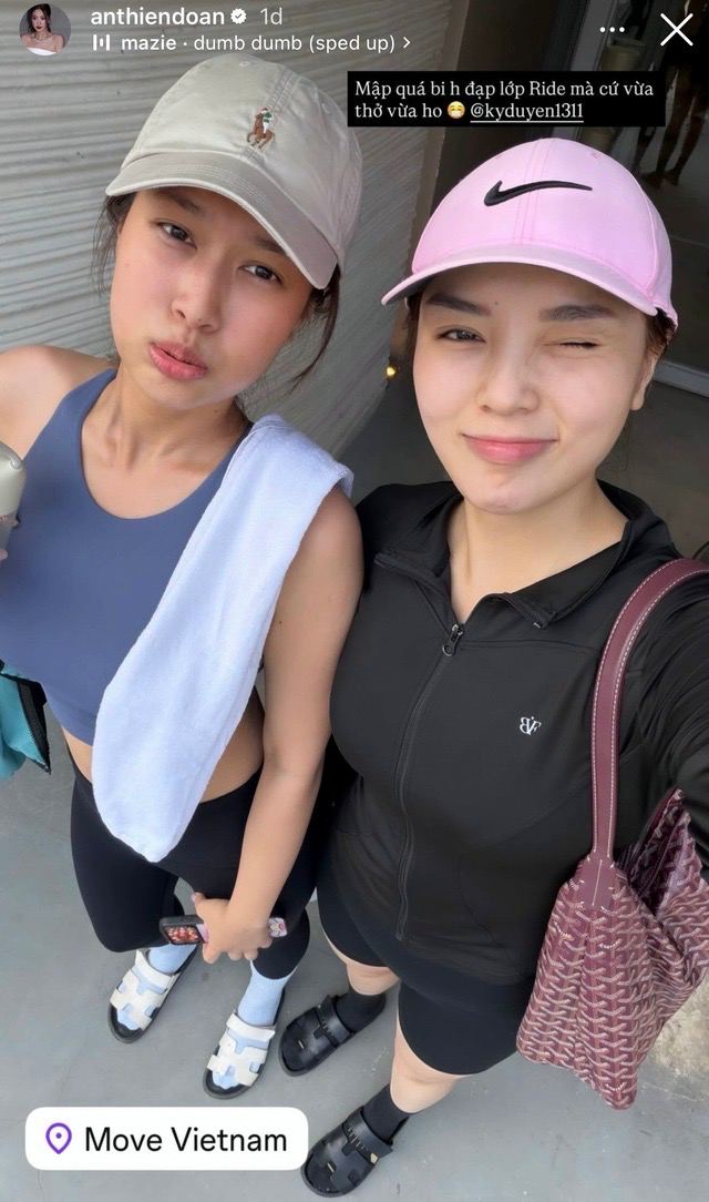 Kỳ Duy&ecirc;n rủ Thi&ecirc;n &Acirc;n l&agrave;m đẹp, tiện "flex" lu&ocirc;n body n&eacute;t căng- Ảnh 6.