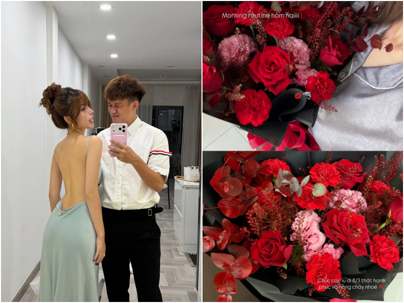 8/3 ai cũng khoe qu&agrave;, ri&ecirc;ng hội mỹ nh&acirc;n gi&agrave;u sụ tranh thủ flex lu&ocirc;n nhan sắc lấn lướt cả hoa- Ảnh 14.