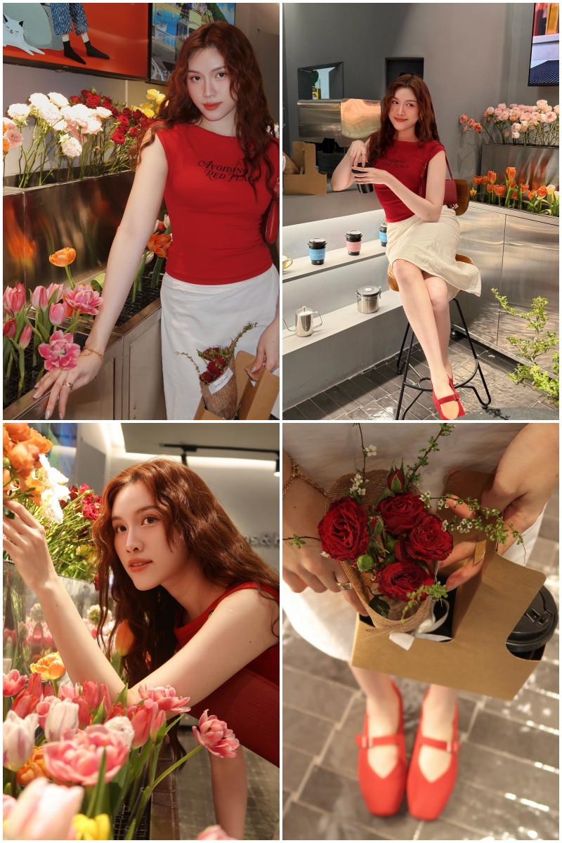 8/3 ai cũng khoe qu&agrave;, ri&ecirc;ng hội mỹ nh&acirc;n gi&agrave;u sụ tranh thủ flex lu&ocirc;n nhan sắc lấn lướt cả hoa- Ảnh 6.