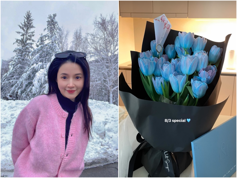 8/3 ai cũng khoe qu&agrave;, ri&ecirc;ng hội mỹ nh&acirc;n gi&agrave;u sụ tranh thủ flex lu&ocirc;n nhan sắc lấn lướt cả hoa- Ảnh 2.