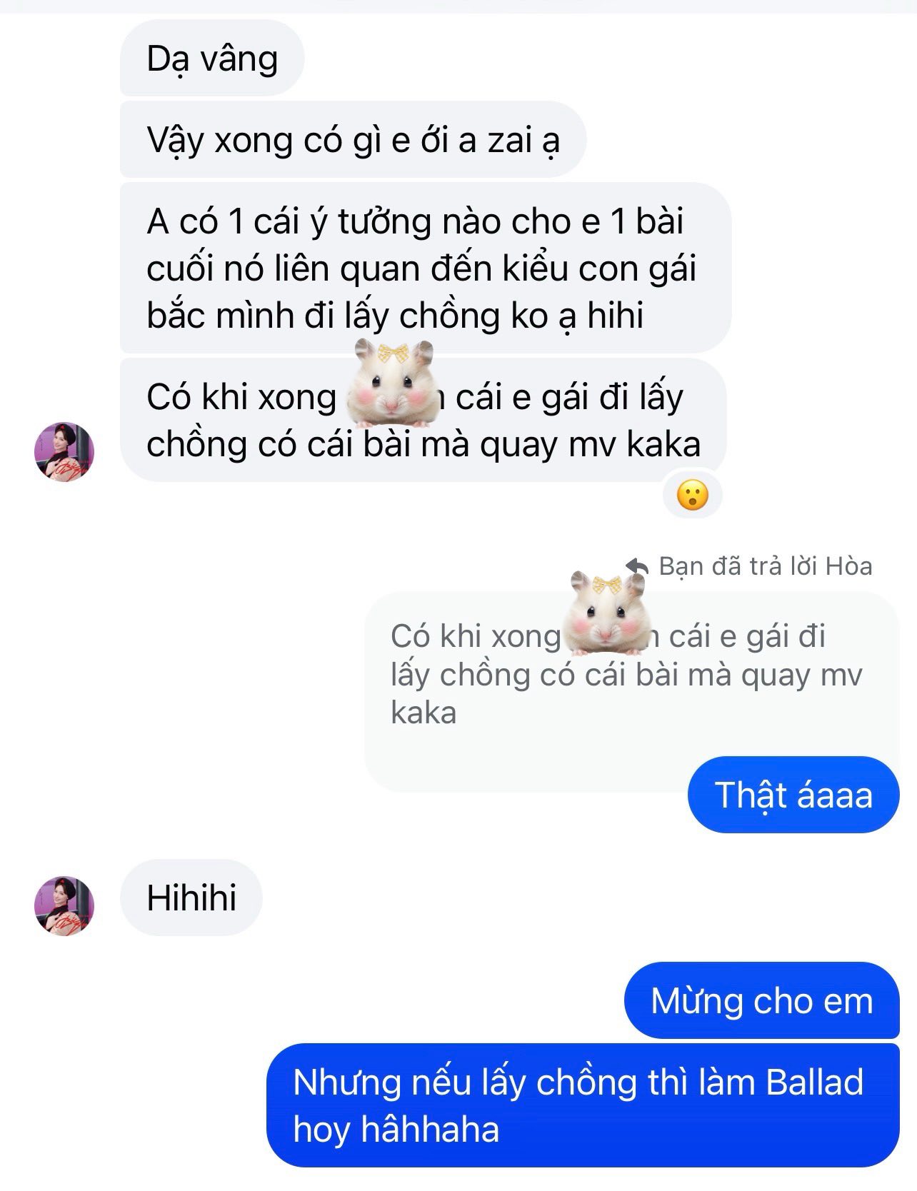 H&ograve;a Minzy đ&atilde; l&ecirc;n &yacute; tưởng cho b&agrave;i h&aacute;t đ&aacute;m cưới từ 2 năm trước, gọi bạn trai Đại u&yacute; l&agrave; &ldquo;Bộ đội Cụ Hồ&rdquo;- Ảnh 2.