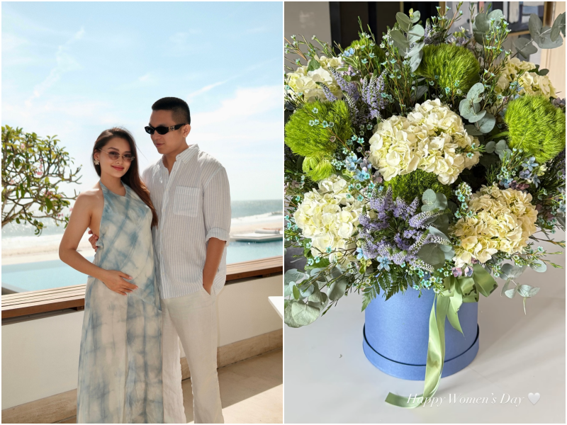 8/3 ai cũng khoe qu&agrave;, ri&ecirc;ng hội mỹ nh&acirc;n gi&agrave;u sụ tranh thủ flex lu&ocirc;n nhan sắc lấn lướt cả hoa- Ảnh 7.