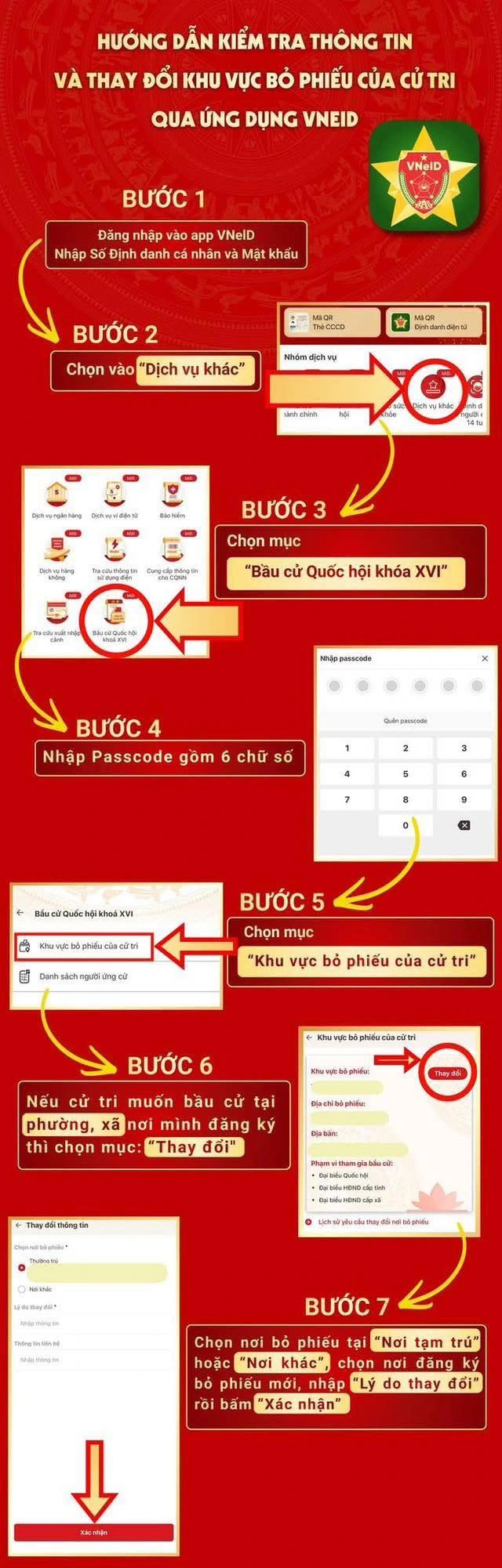 C&aacute;ch tra cứu khu vực bỏ phiếu, danh s&aacute;ch ứng cử vi&ecirc;n đại biểu Quốc hội ngay tr&ecirc;n VNeID- Ảnh 1.