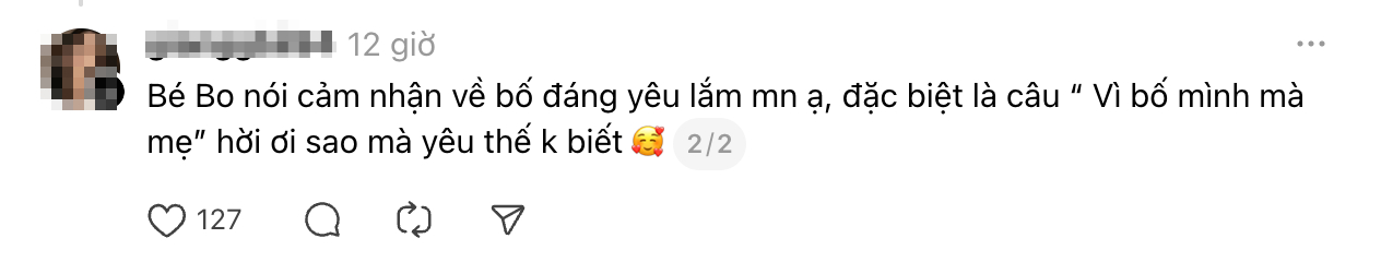 &ldquo;V&igrave; bố l&agrave; bố m&igrave;nh m&agrave; mẹ&rdquo; - bao nhi&ecirc;u y&ecirc;u thương mới đủ để b&eacute; Bo n&oacute;i được c&acirc;u n&agrave;y?- Ảnh 6.