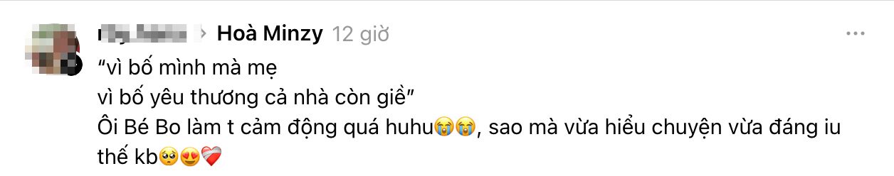 &ldquo;V&igrave; bố l&agrave; bố m&igrave;nh m&agrave; mẹ&rdquo; - bao nhi&ecirc;u y&ecirc;u thương mới đủ để b&eacute; Bo n&oacute;i được c&acirc;u n&agrave;y?- Ảnh 4.