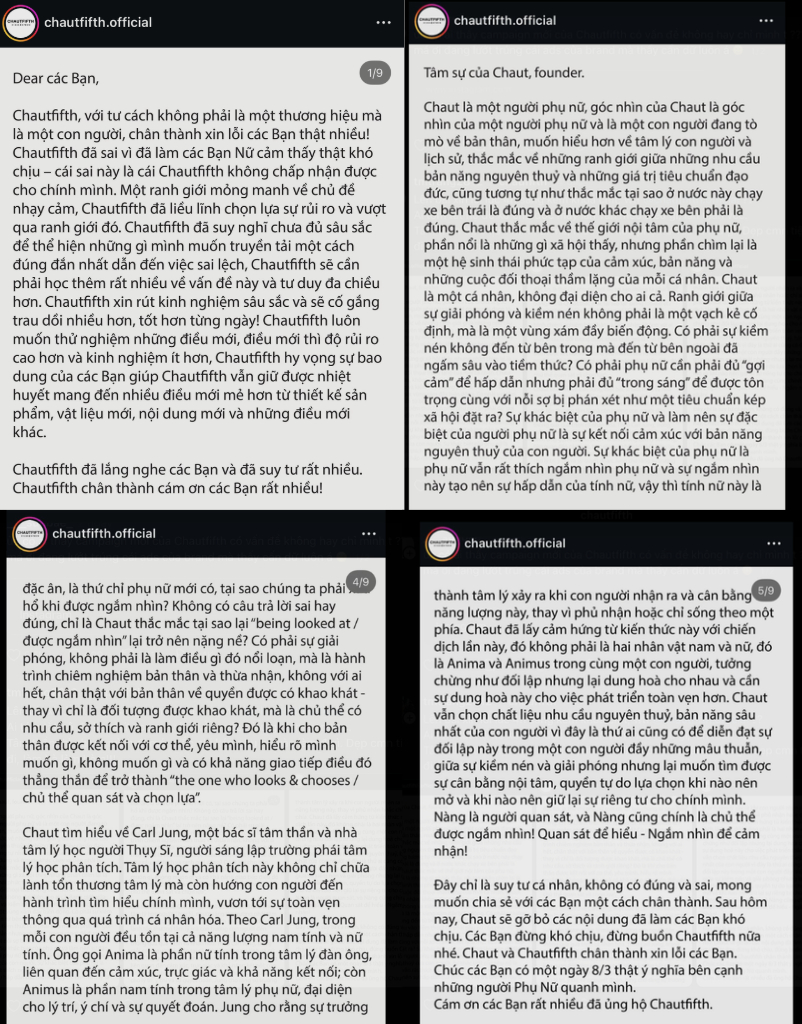 Lời xin lỗi kh&oacute; chấp nhận của CHAUTFIFTH: Muộn m&agrave;ng, v&ograve;ng vo, k&eacute;o theo đại hội "pass" t&uacute;i r&ocirc;m rả- Ảnh 1.
