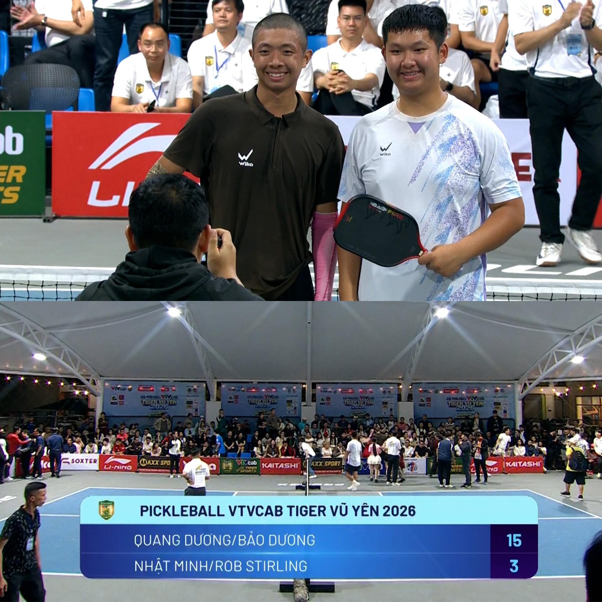 Quang Dương và em trai dễ dàng vượt qua các top đầu Việt Nam để vô địch giải Pickleball Tiger Vũ Yên- Ảnh 1. Quang Dương và em trai dễ dàng vượt qua các top đầu Việt Nam để vô địch giải Pickleball Tiger Vũ Yên- Ảnh 1.