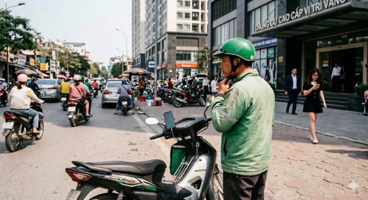 Nỗi khổ t&agrave;i xế c&ocirc;ng nghệ 'd&agrave;i cổ' chờ 20 ph&uacute;t v&igrave; kh&aacute;ch đang trang điểm- Ảnh 1.