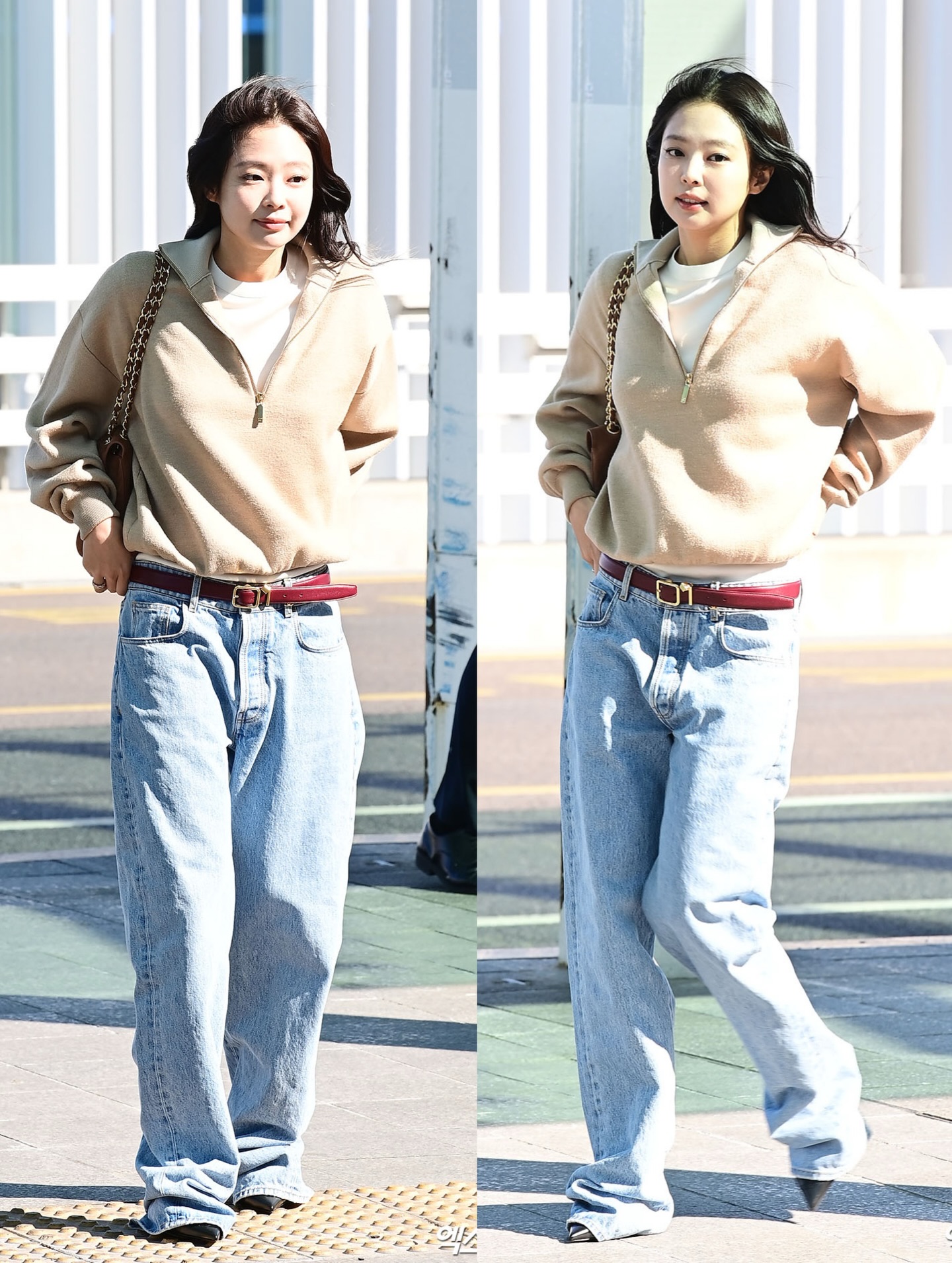 Ho&aacute; ra Jennie "fake" chiều cao kiểu n&agrave;y: L&ugrave;n mấy cũng kh&ocirc;ng cắt quần, phải vừa đi vừa dẫm nguy&ecirc;n gi&agrave;y l&ecirc;n mới được!- Ảnh 2.